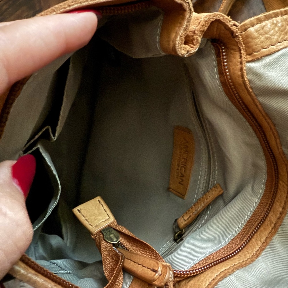 AMERICAN LEATHER CO Liberty Mini Backpack Brown Buttery Soft Leather - Picture 5 of 6